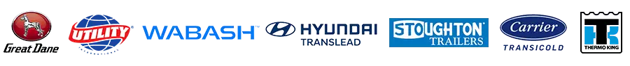 Trailer and reefer brands we repair: Great Dane, Wabash, Hyundai Translead, Stoughton, Carrier Transicold and Thermo King serviced at Fleetbarn Ohio